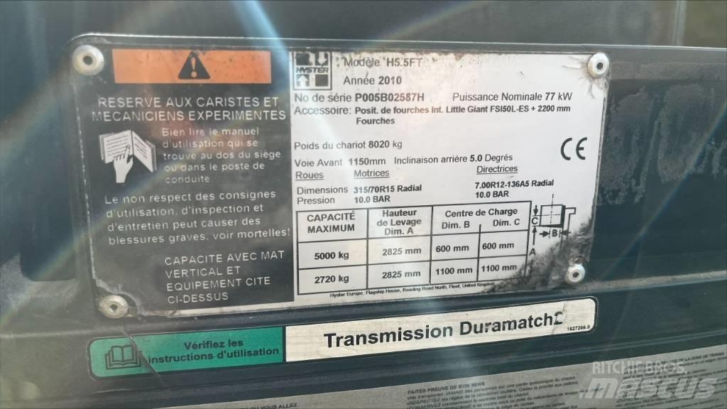 Hyster H 5.5 FT Газові навантажувачі