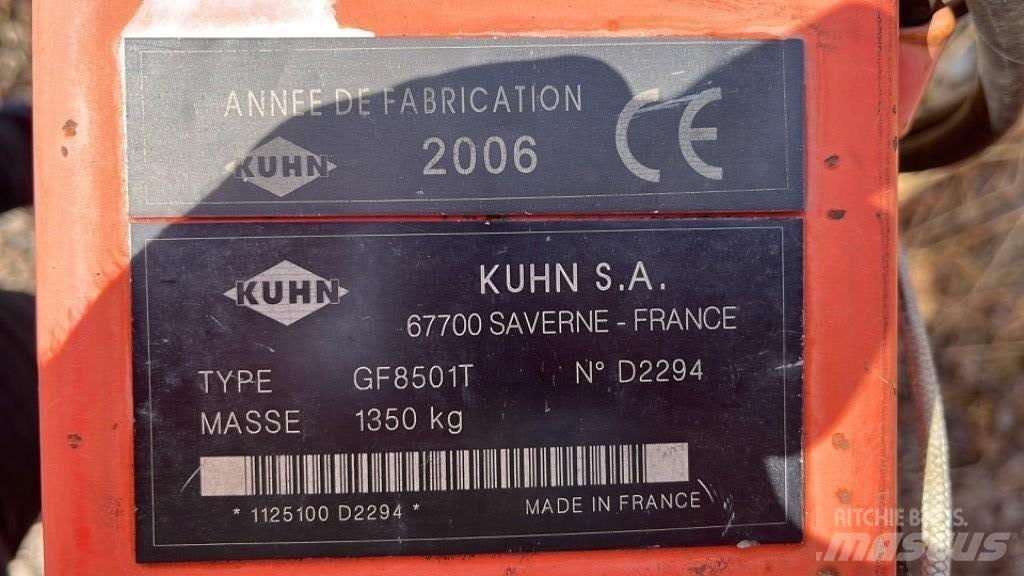 Kuhn GF 8501 T Граблі і сінозворушувачі