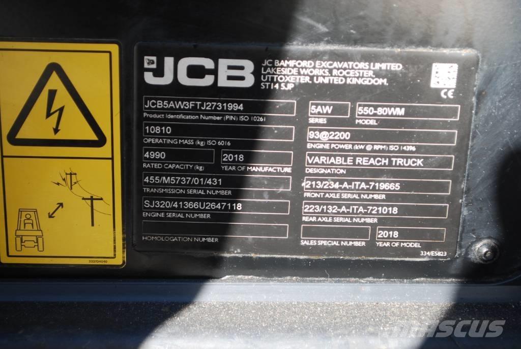 JCB 550-80 Телескопічні навантажувачі