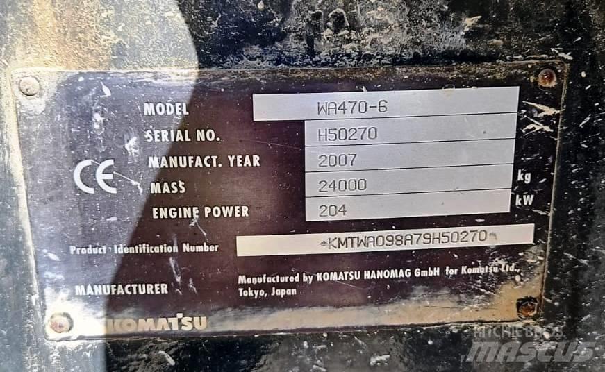 Komatsu WA 470-6 Фронтальні навантажувачі