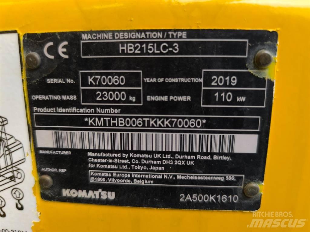 Komatsu HB 215 LC-3 Гусеничні екскаватори