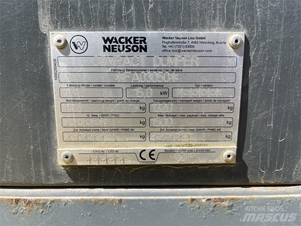 Wacker Neuson DT 15 Міні самоскиди