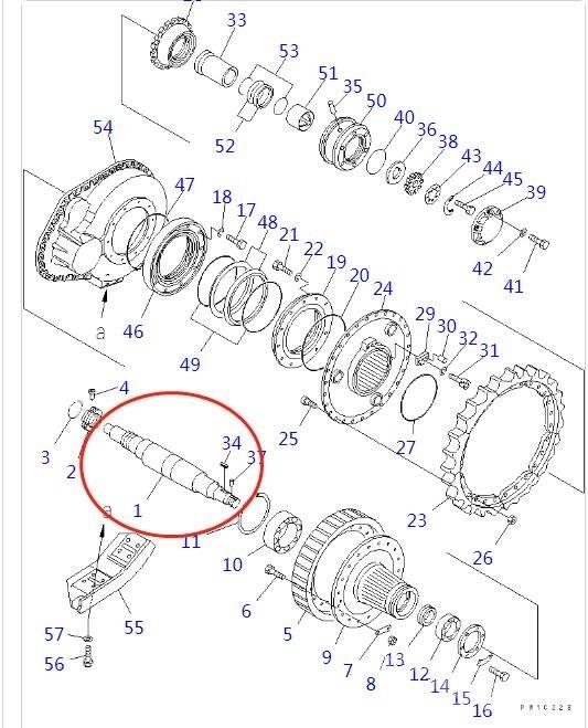 Komatsu D155 Коробка передач