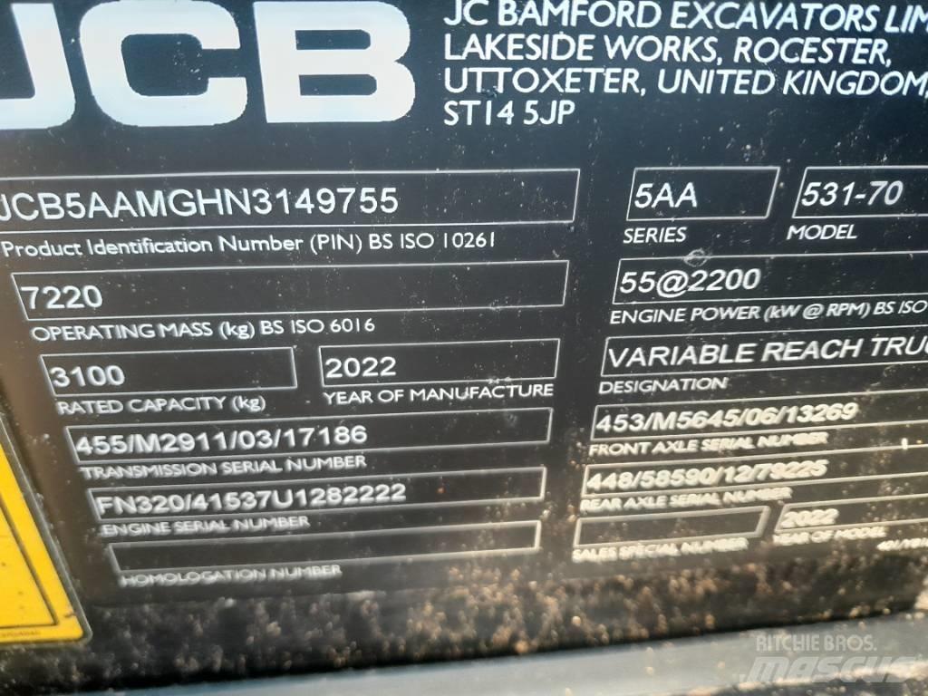 JCB 531-70 Телескопічний навантажувач