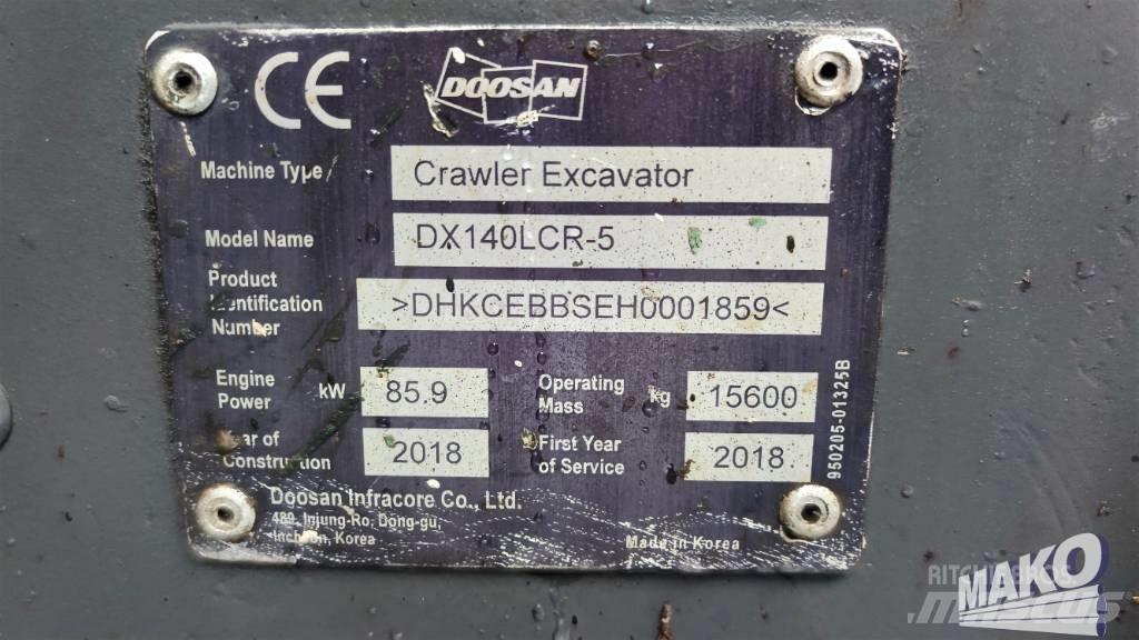 Doosan DX 140 LCR Гусеничні екскаватори