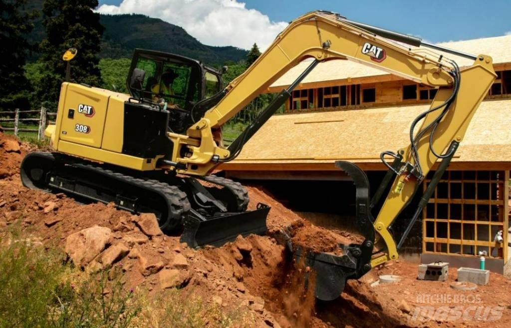 CAT 308 E CR UTHYRES Середні екскаватори 7т. - 12т.