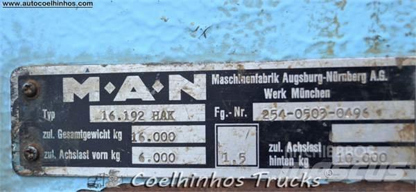 MAN 16.192 HAK Вантажівки-платформи/бокове розвантаження
