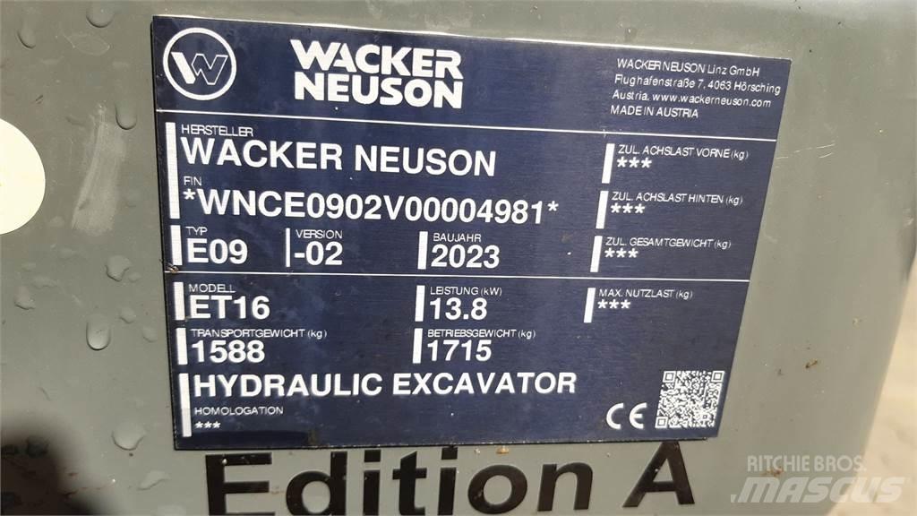 Wacker Neuson ET16 Гусеничні екскаватори