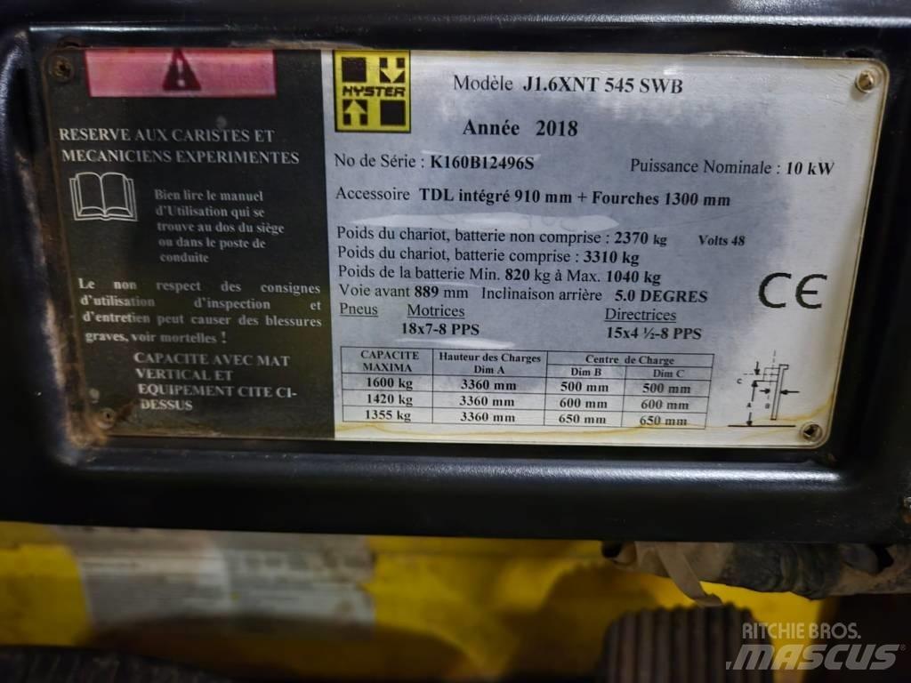 Hyster J 1.6 XNT Електронавантажувачі