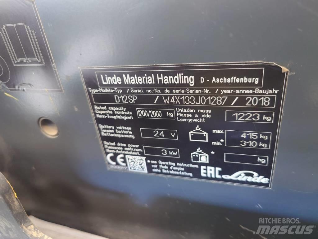 Linde D 12 Самохідні електроштабелери
