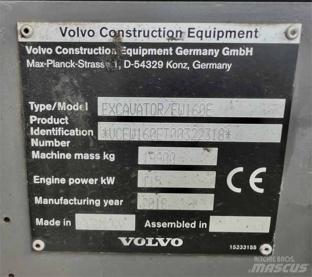 Volvo EW 160 E Колісні екскаватори
