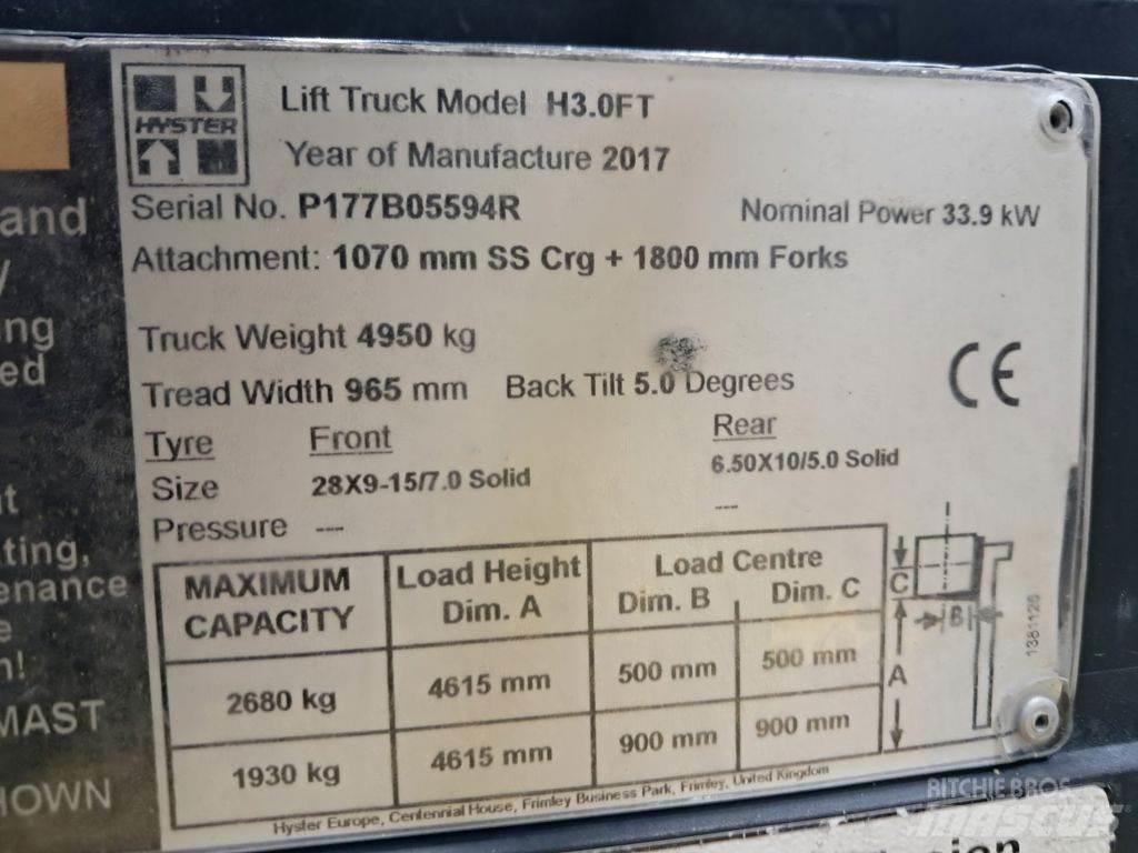 Hyster H3.0FT Електронавантажувачі