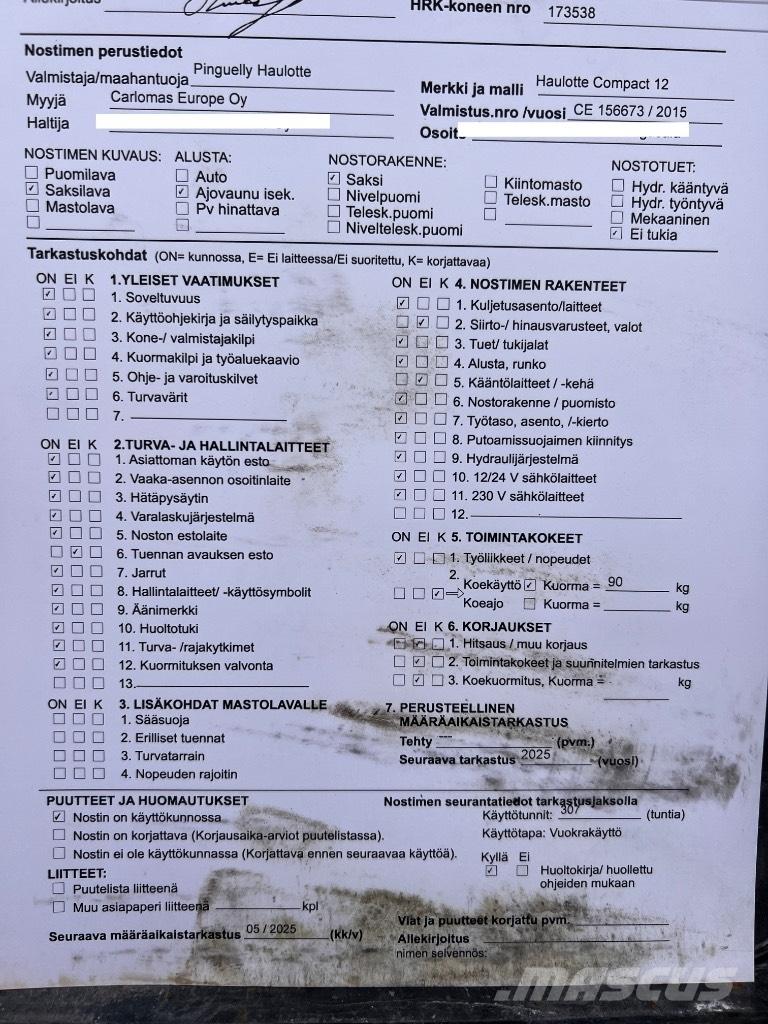 Haulotte Compact 12 Підйомники-ножиці