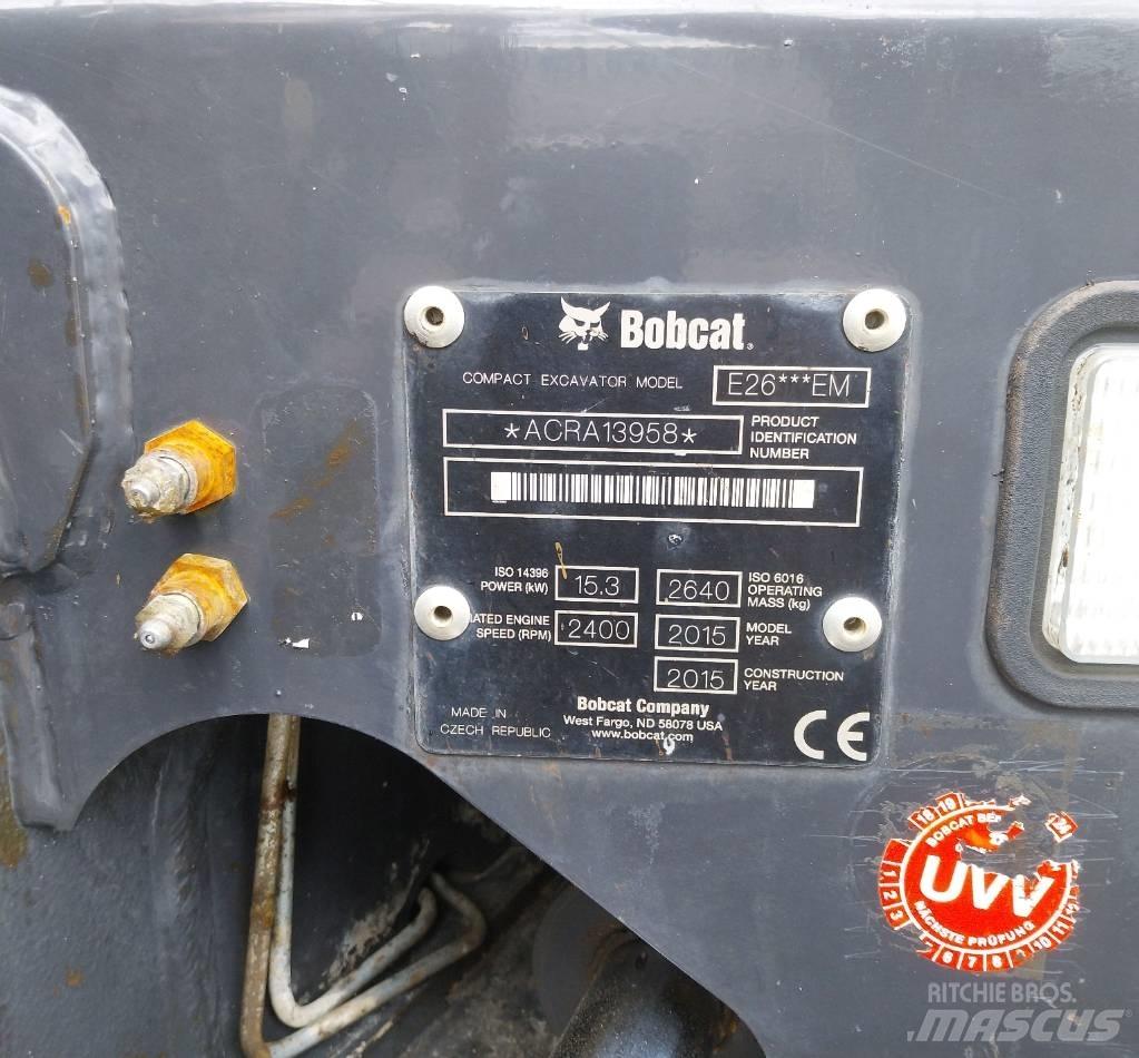 Bobcat E 26 Міні-екскаватори < 7т