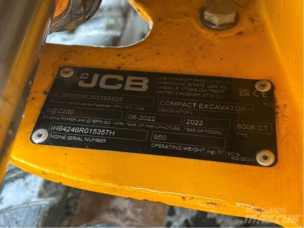 JCB MICRO 8008 Міні-екскаватори < 7т
