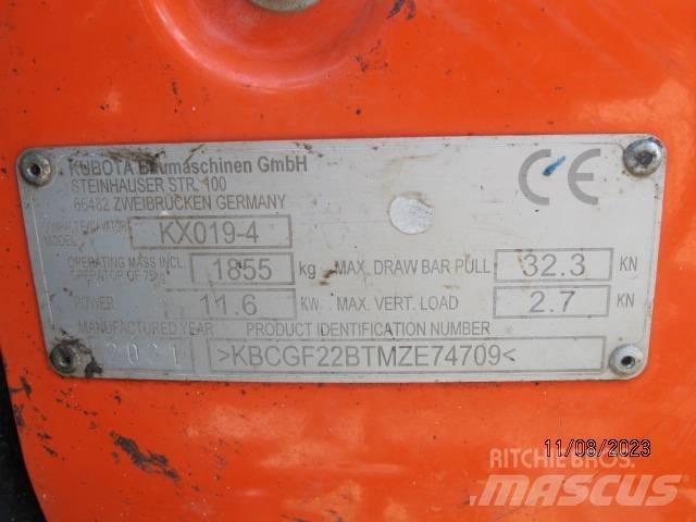 Kubota KX 019-4 Міні-екскаватори < 7т