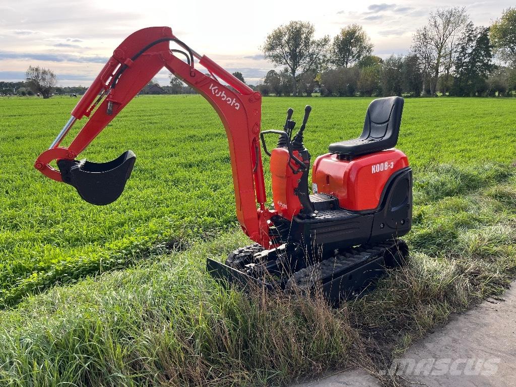 Kubota K 008-3 Міні-екскаватори < 7т