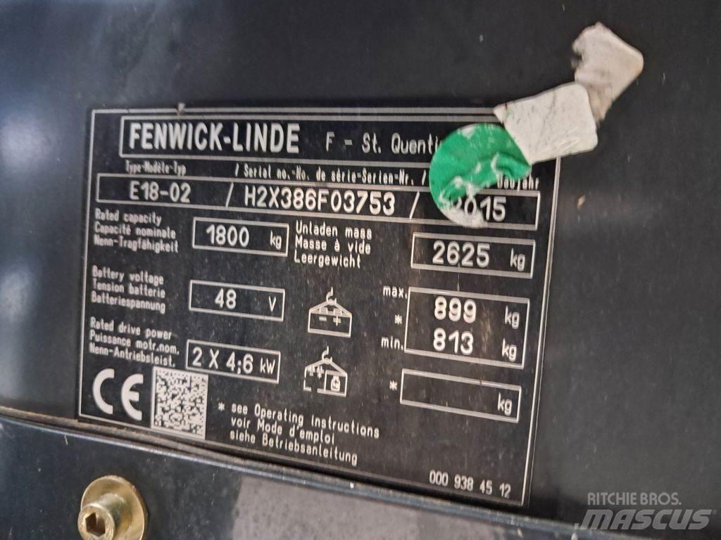 Linde E18-02 Електронавантажувачі