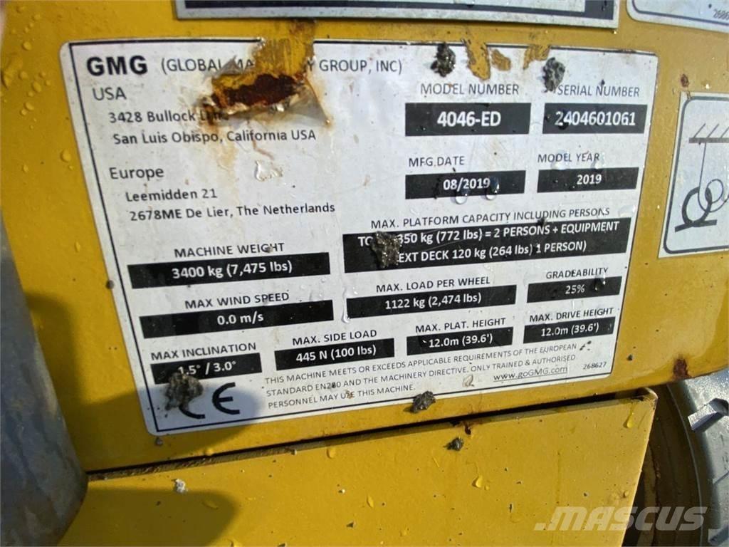 GMG 4046-ED Підйомники-ножиці