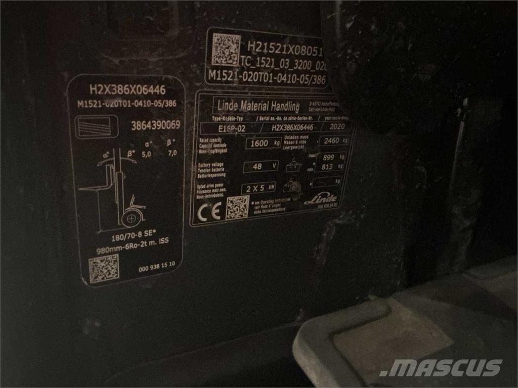 Linde E16P Електронавантажувачі