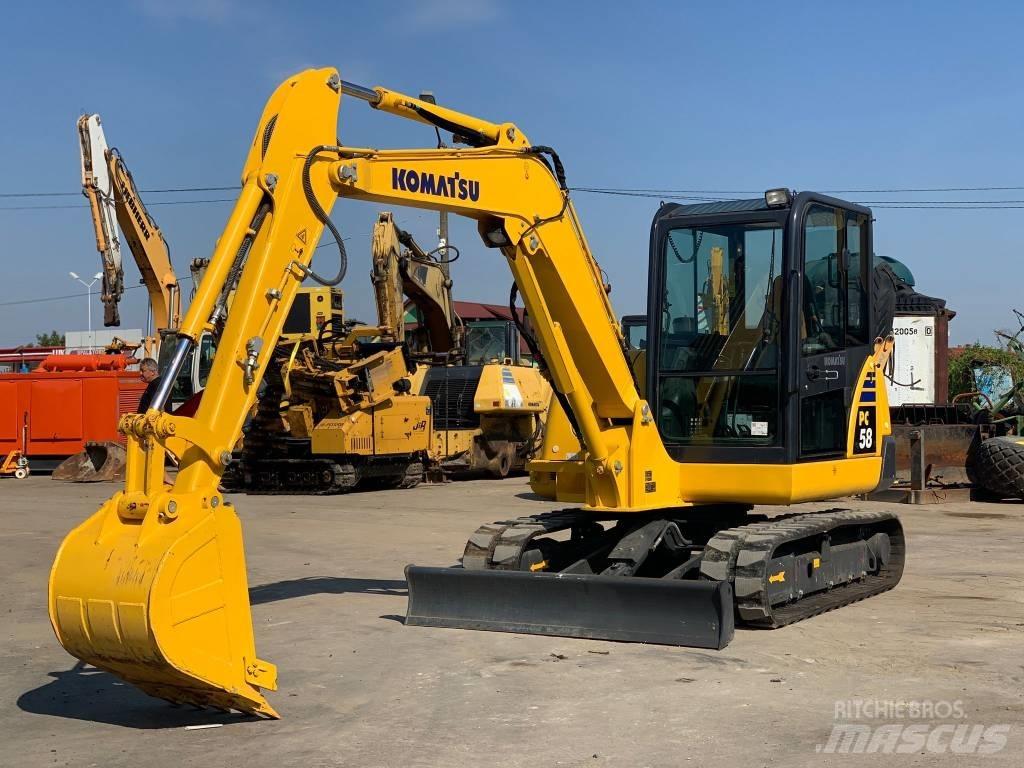 Komatsu PC58-8 Міні-екскаватори < 7т