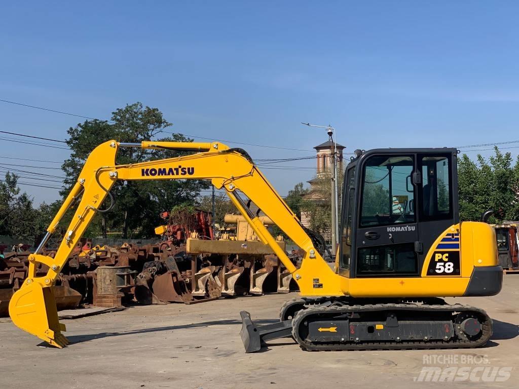 Komatsu PC58-8 Міні-екскаватори < 7т