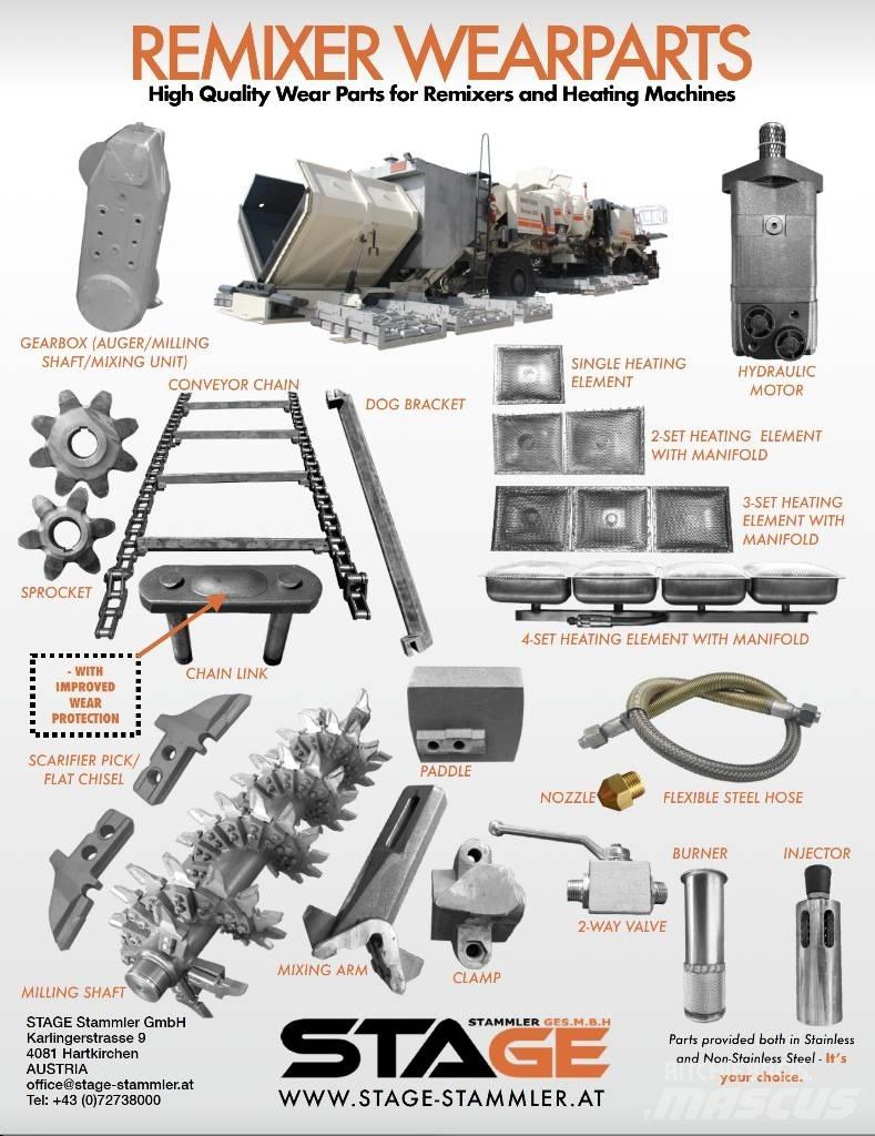 Wirtgen RX4500 Запчастини до асфальтної техніки
