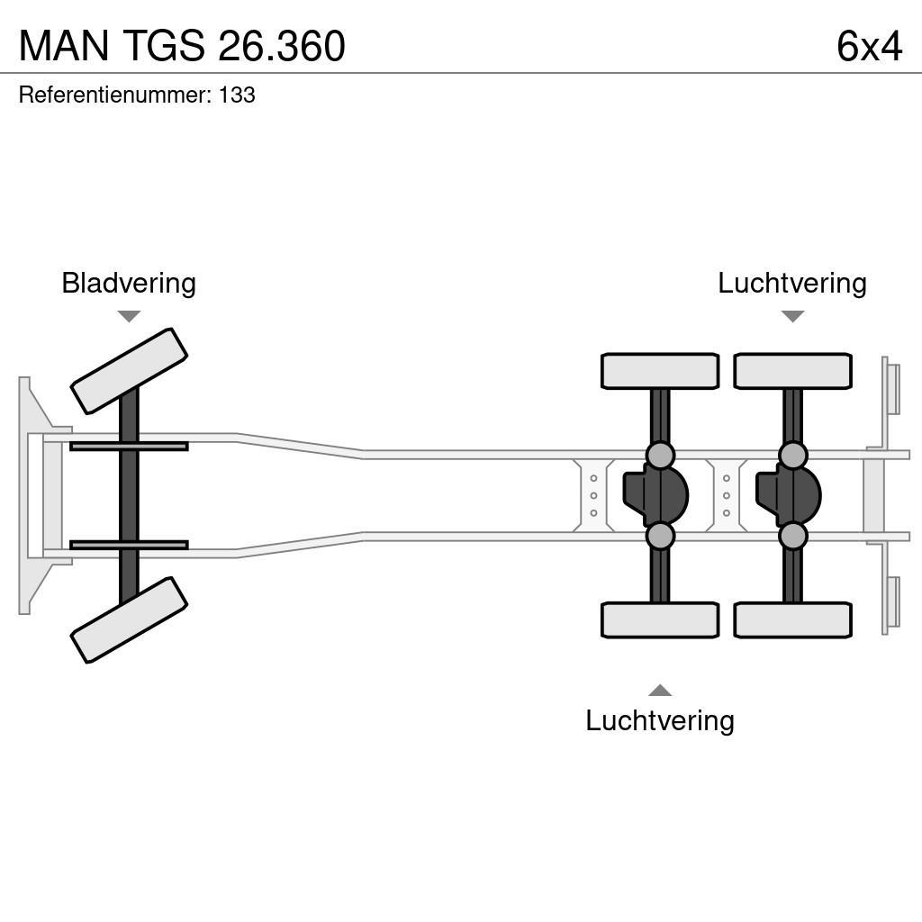 MAN TGS 26.360 Вантажівки з гаковим підйомом