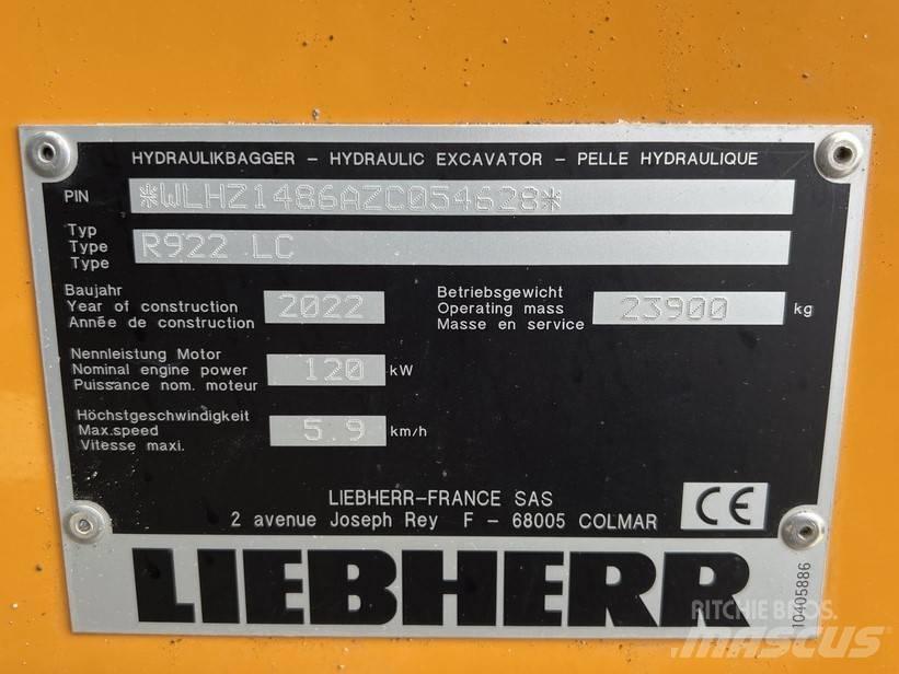 Liebherr R922 LC Гусеничні екскаватори