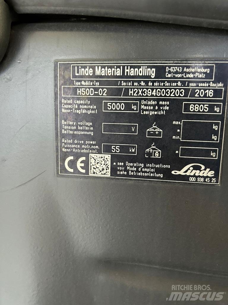 Linde H50D-02 EVO Дизельні навантажувачі