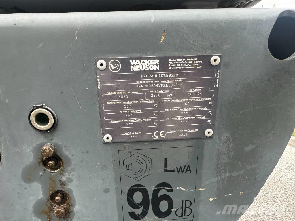 Wacker Neuson 50 Z3 Міні-екскаватори < 7т