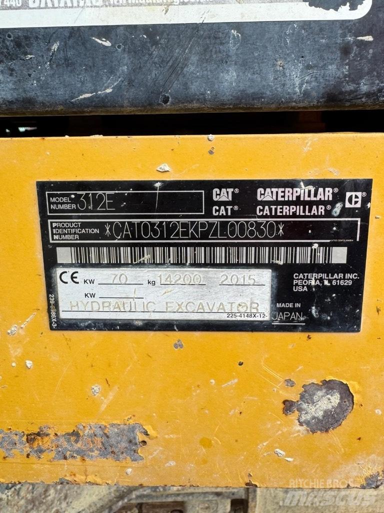 CAT 312 E Гусеничні екскаватори