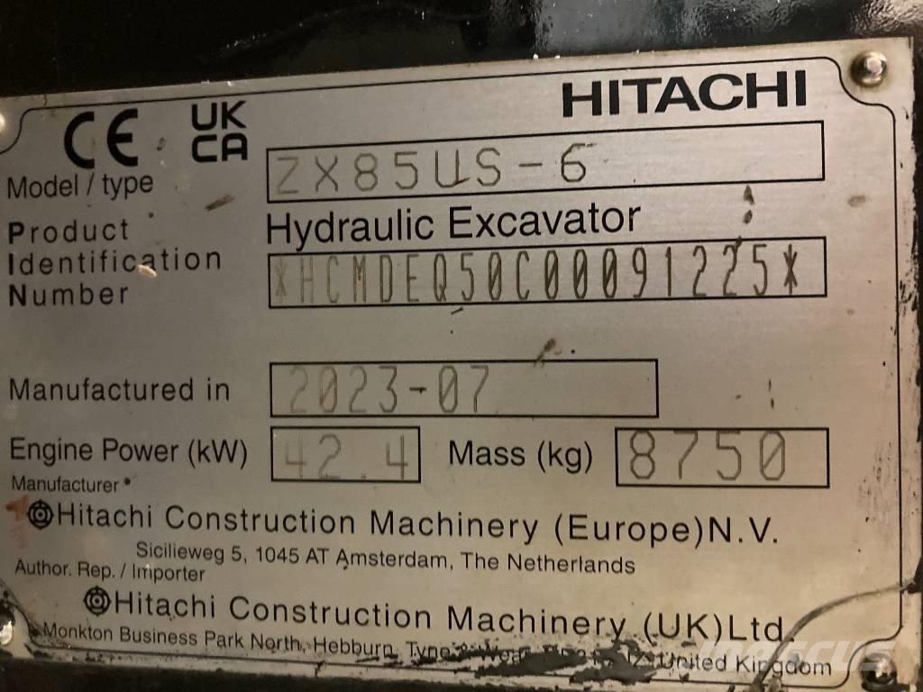 Hitachi ZX 85 US-6 Середні екскаватори 7т. - 12т.