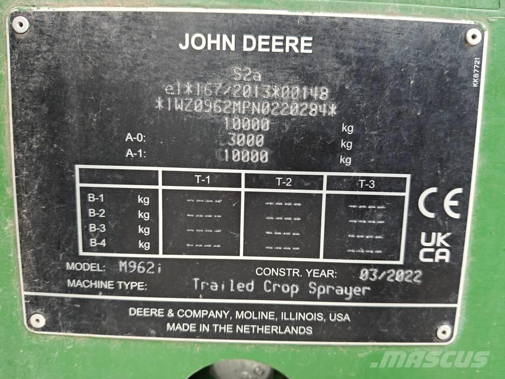 John Deere M 962 i Причіпні обприскувачі