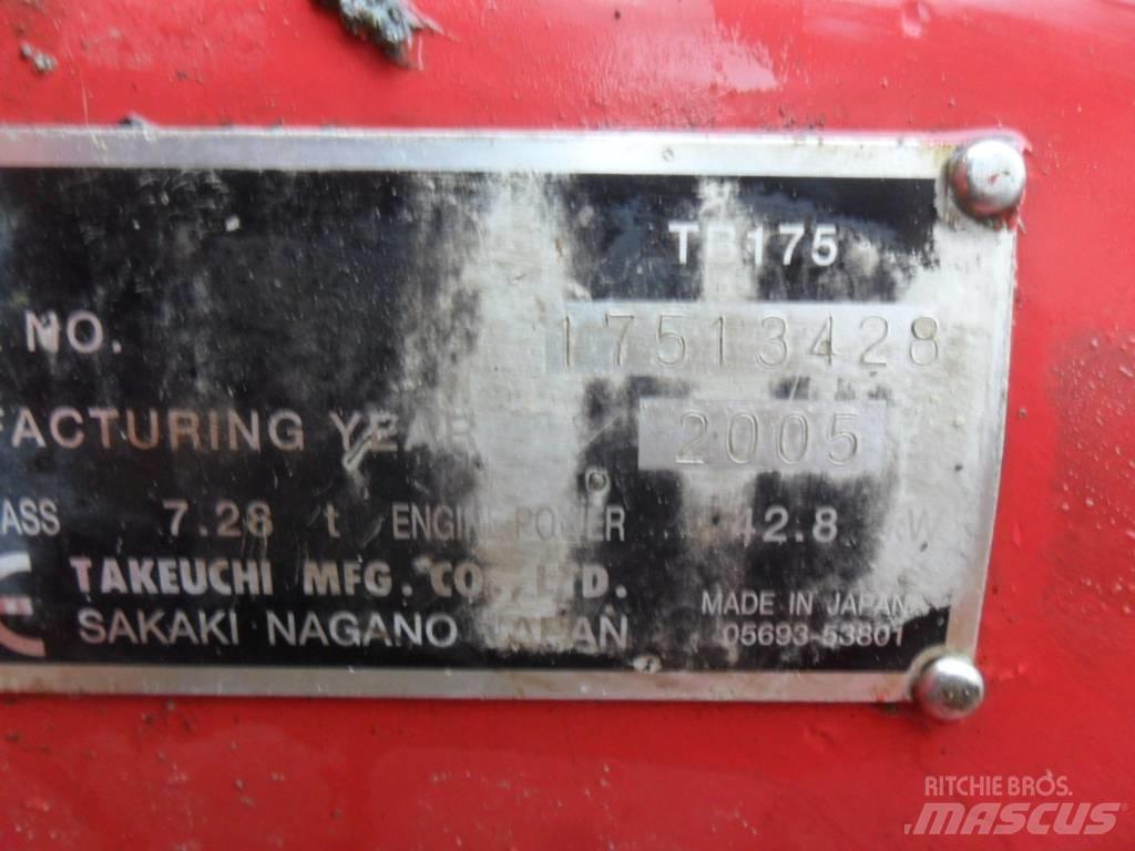 Takeuchi TB175 Середні екскаватори 7т. - 12т.
