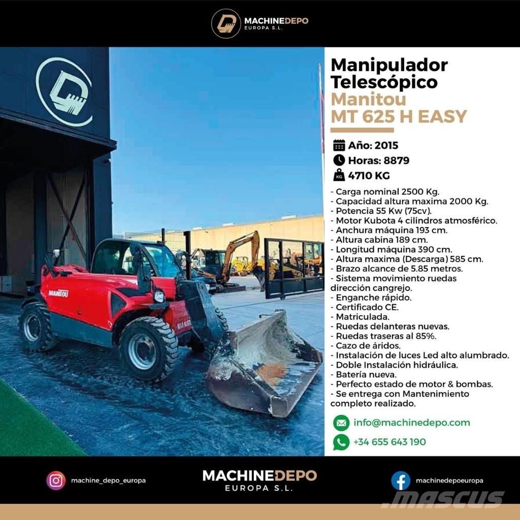 Manitou MT 625 H Телескопічні навантажувачі