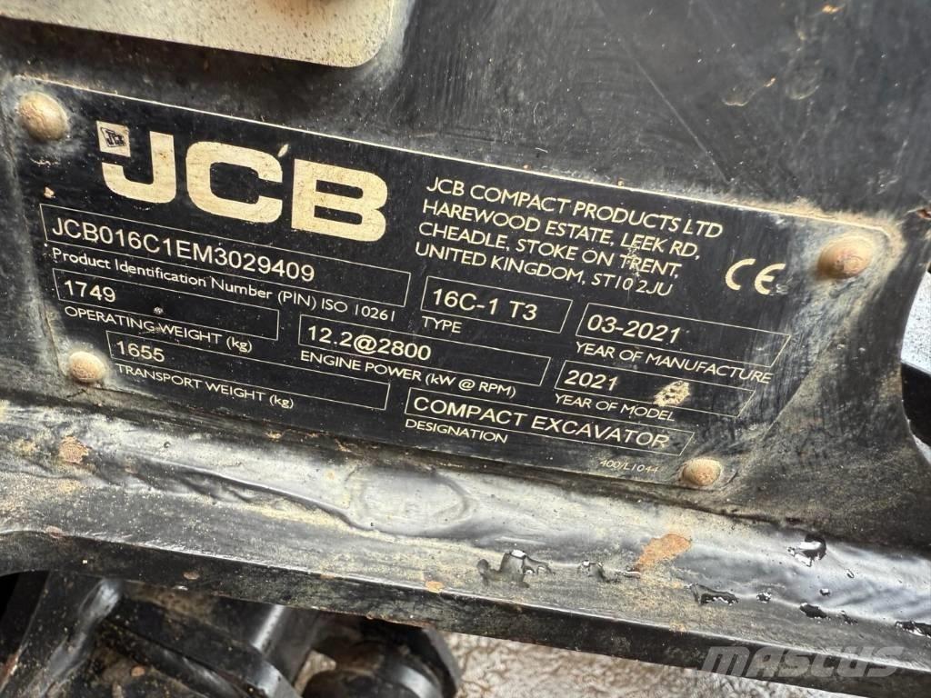 JCB 16 C-1 Міні-екскаватори < 7т