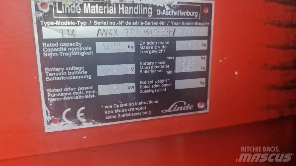 Linde L14APi-372 Візки для перевезення піддонів