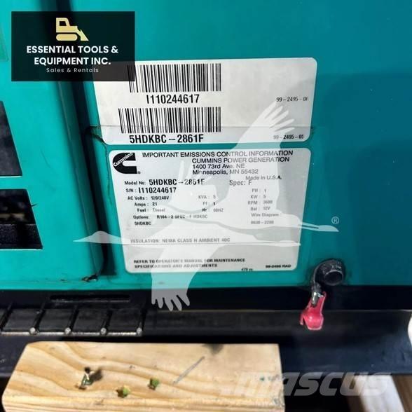 Cummins 5HDKBC Газові генератори