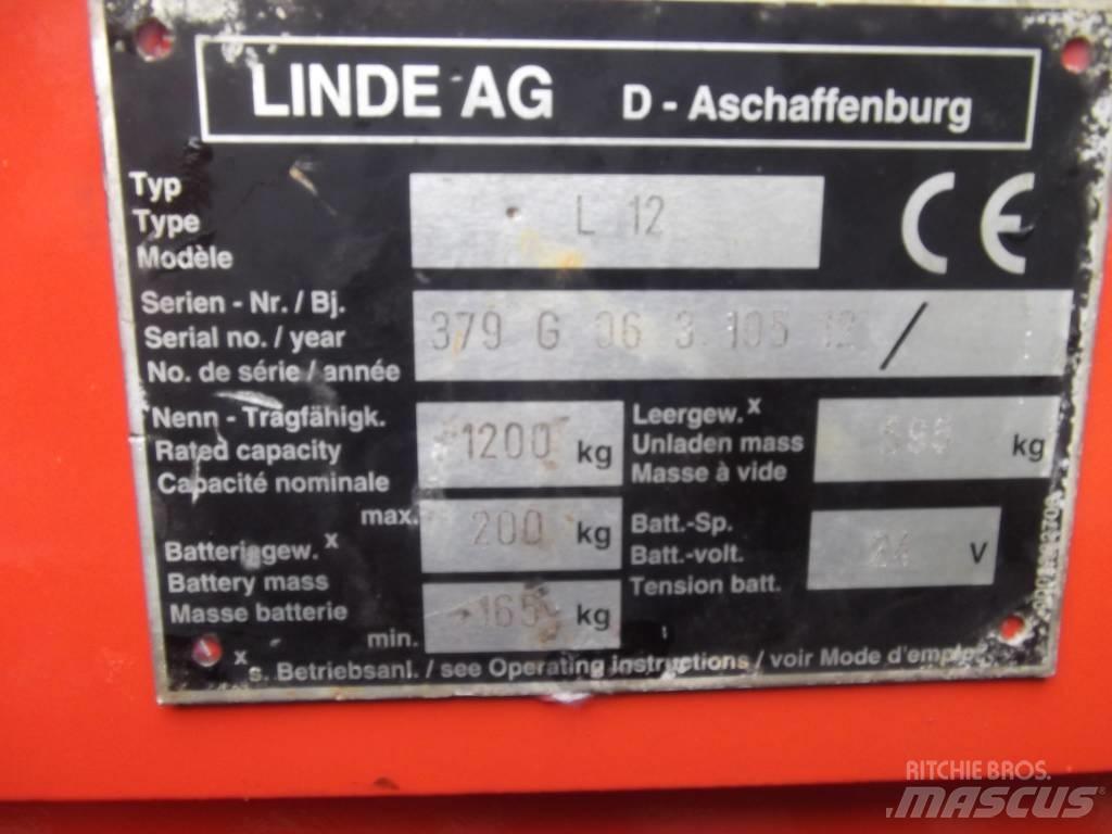 Linde L12 /379/ V-2097 Самохідні електроштабелери