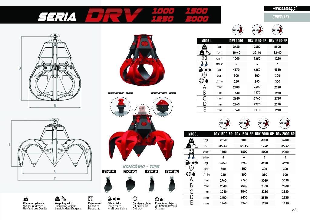  DEMOQ DRV600-5P Грейфери