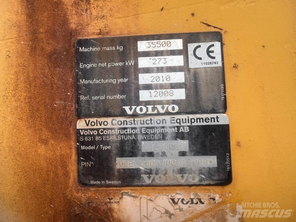 Volvo L 220 G Фронтальні навантажувачі