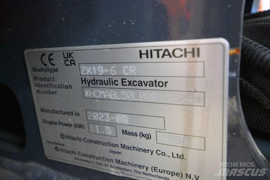 Hitachi ZX 19-6 Міні-екскаватори < 7т