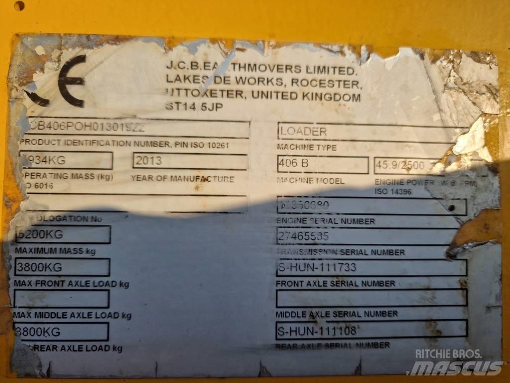 JCB 406 B Фронтальні навантажувачі