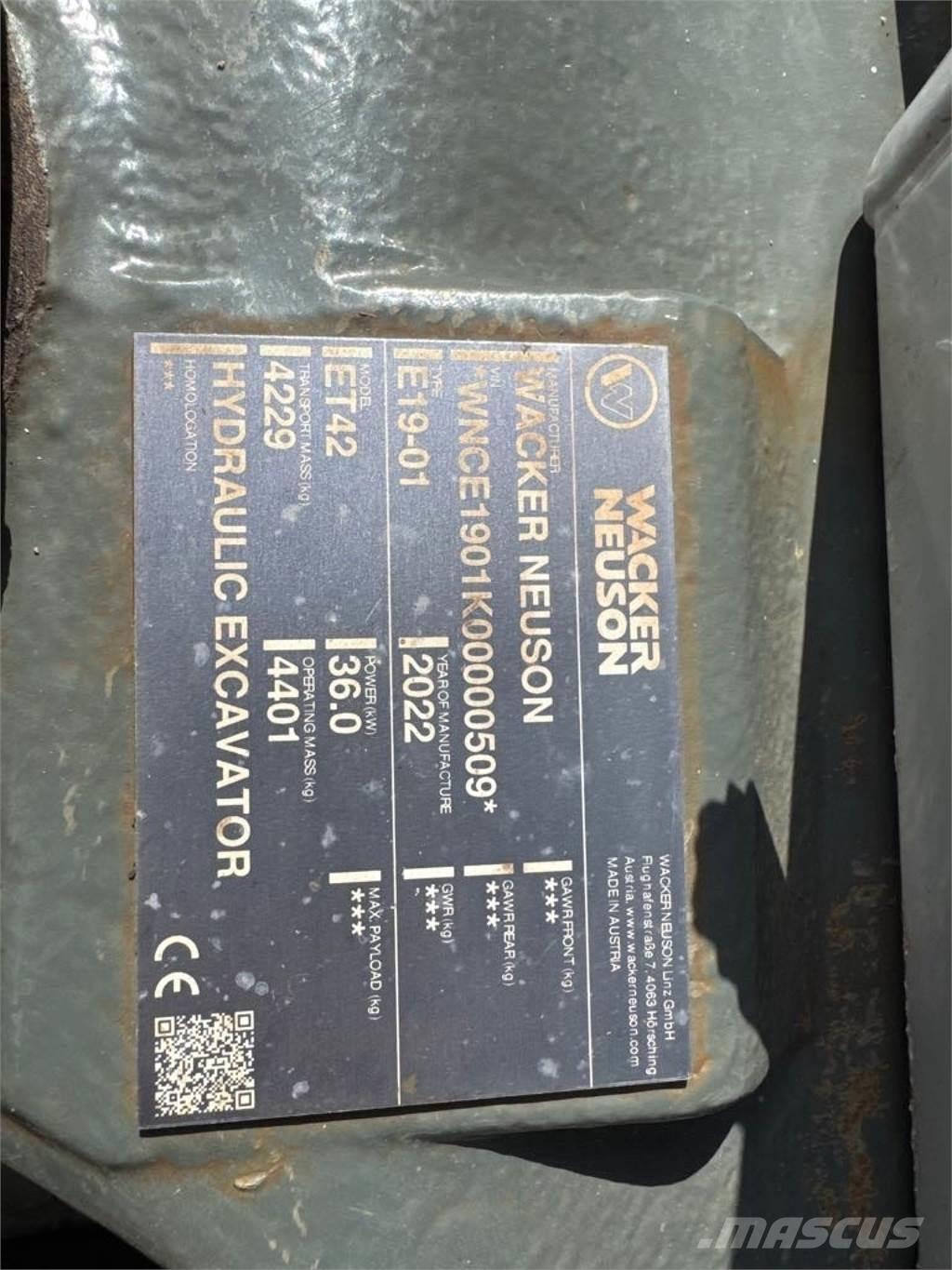 Wacker Neuson ET42 Гусеничні екскаватори