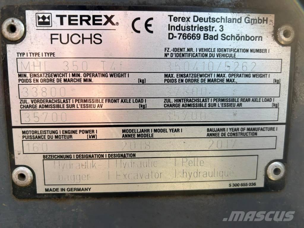 Fuchs MHL350F Перевантажувачі металобрухту/промислові навантажувачі