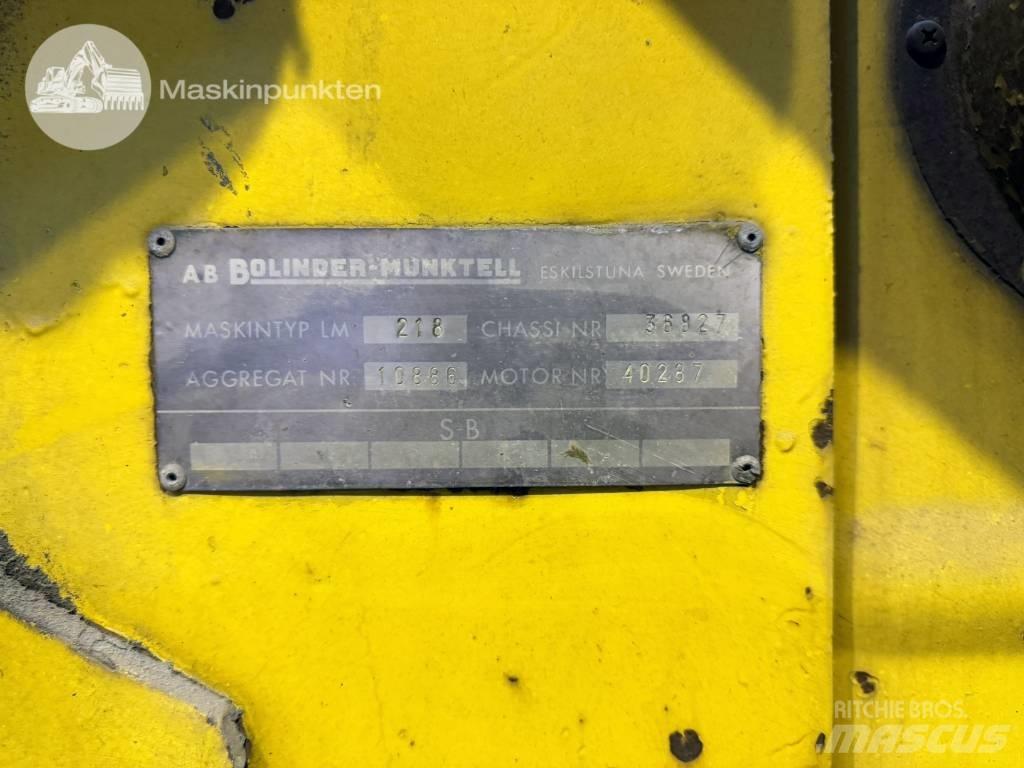 Volvo BM 218 Фронтальні навантажувачі