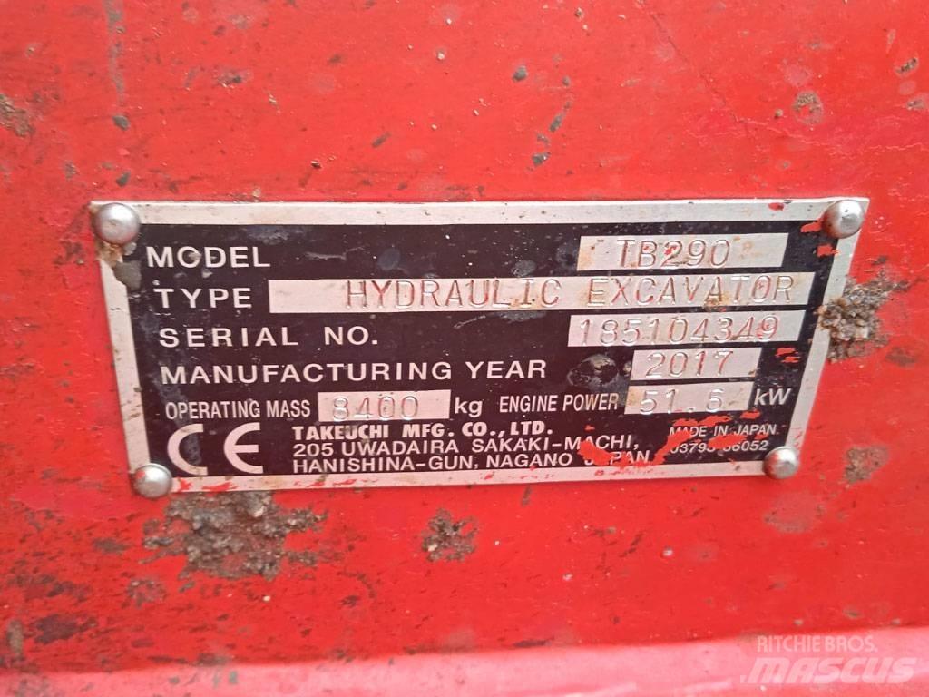 Takeuchi TB290 Міні-екскаватори < 7т