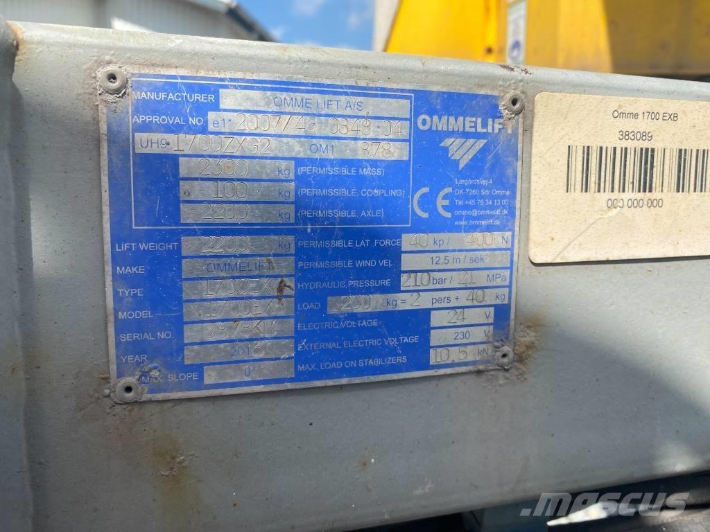 Omme 1700 EBX Вишки-причепи