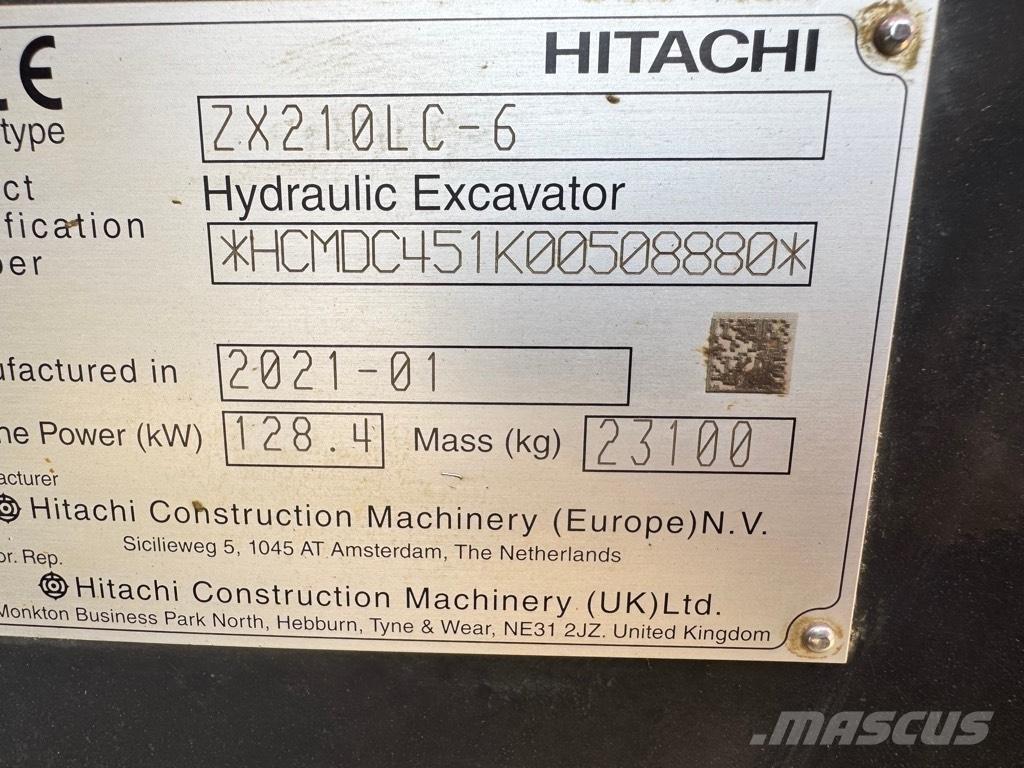 Hitachi ZX 210 LC-6 Гусеничні екскаватори